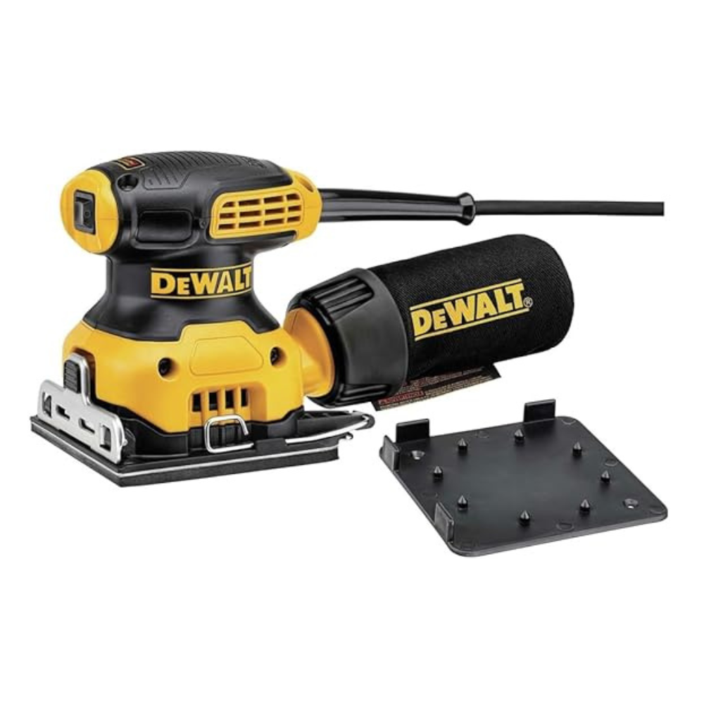 Untitled-design-2025-04-21T183321.774.png DEWALT Palm Sander, 1/4 Sheet, 14,000 OPM (DWE6411K) - Image 1